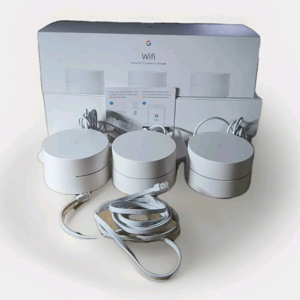 Google WiFi System Whole Home Mesh Router - 3 Pack (Open Box)‎
